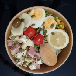 Retail ensalada de espárragos