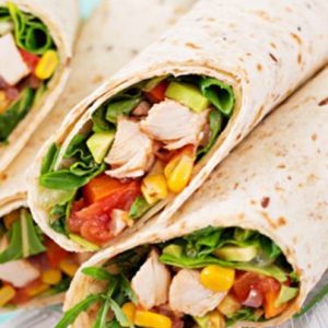 Retail wraps de pollo